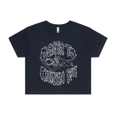 DEATH TO CITIZEN RAT CROP | WHITE PRINT  Thumbnail